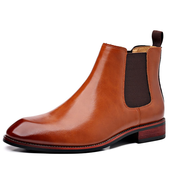Moderne Herren-Chelsea-Boots, spitz zulaufend