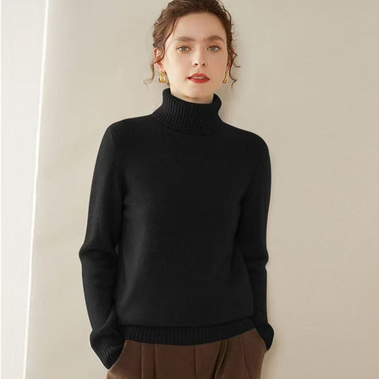 Damen Kaschmir-Pullover mit Rollkragen