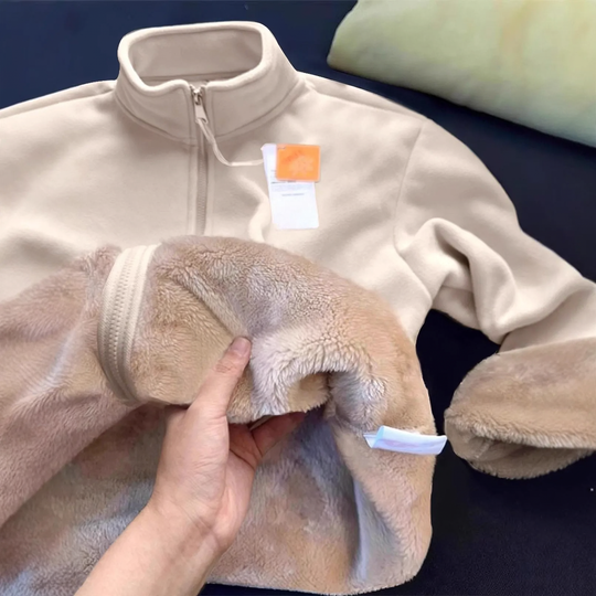Gefütterte Damen-Outdoorjacke mit Lammfleece