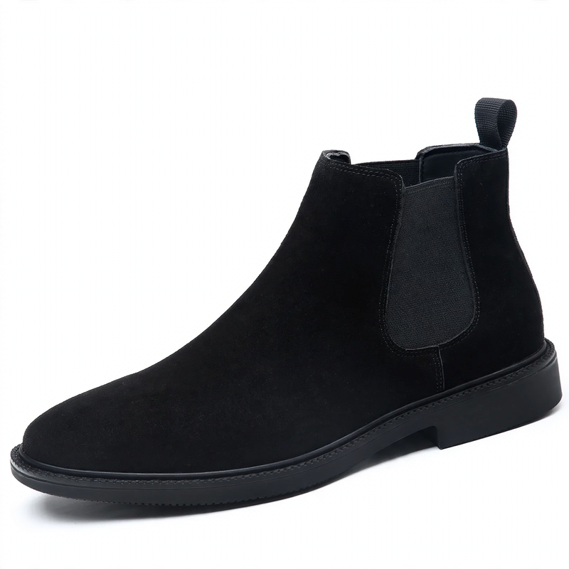 Herren-Chelsea-Stiefel aus Echtleder, gefüttert