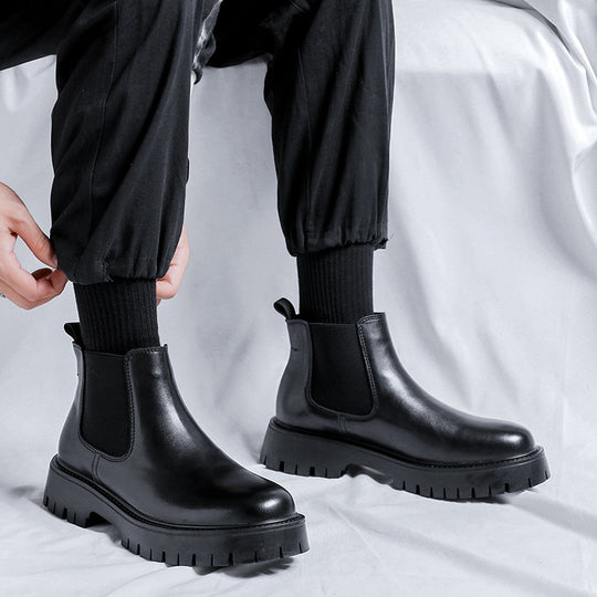 Klassische Herren Chelsea-Stiefel im britischen Stil