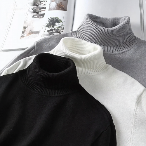 Herren-Rollkragenpullover, modisch, vielseitig kombinierbar
