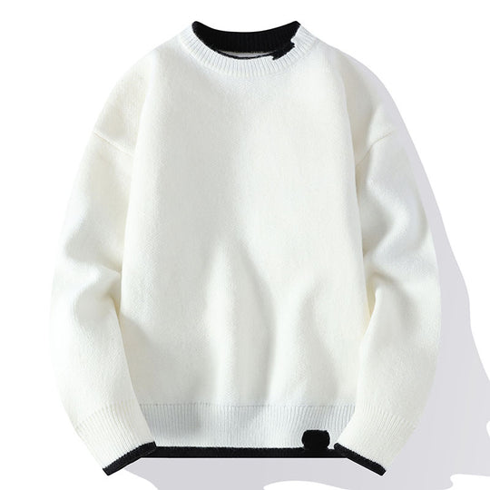Herren-Strickpullover in Fake-Layer-Optik, modisch und bequem