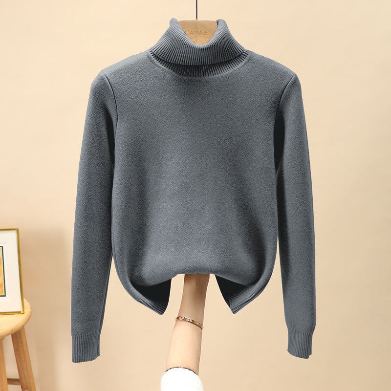 Herren-Rollkragenpullover, gefüttert, warm