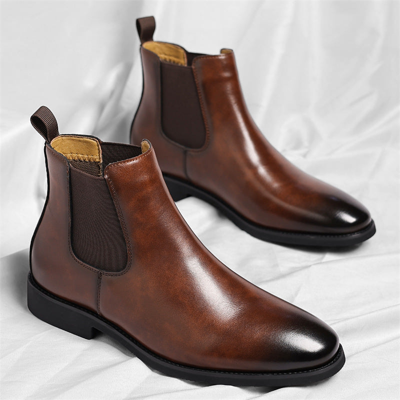 Herren-Chelsea-Stiefel, gefüttert, englischer Stil