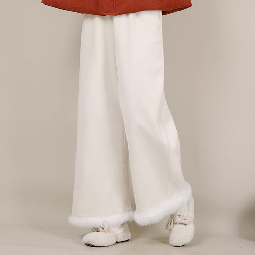 Damen-Cordhose im japanischen Stil, knöchellang