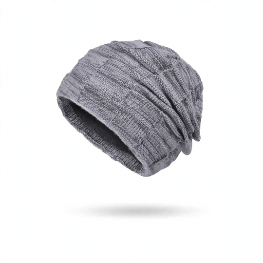 Winter-Strickmütze und Schal Set, gefüttert