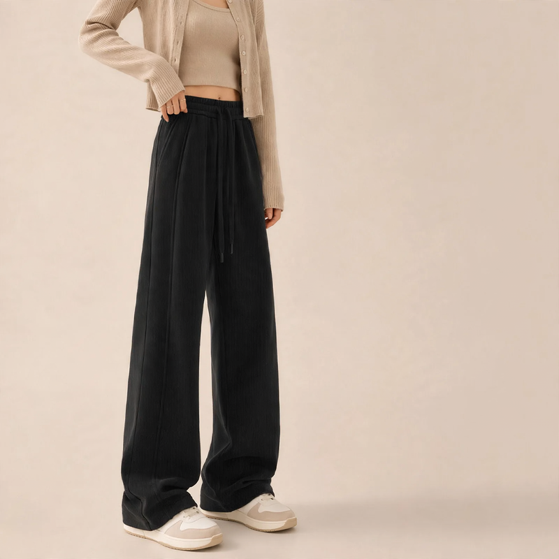 Damen-Cordhose, gerade geschnitten, gefüttert, für Herbst/Winter