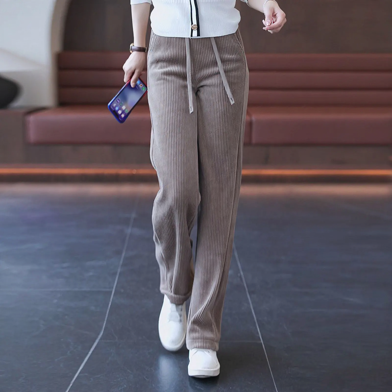 Cord-Hose für Damen, Karottenform, gefüttert