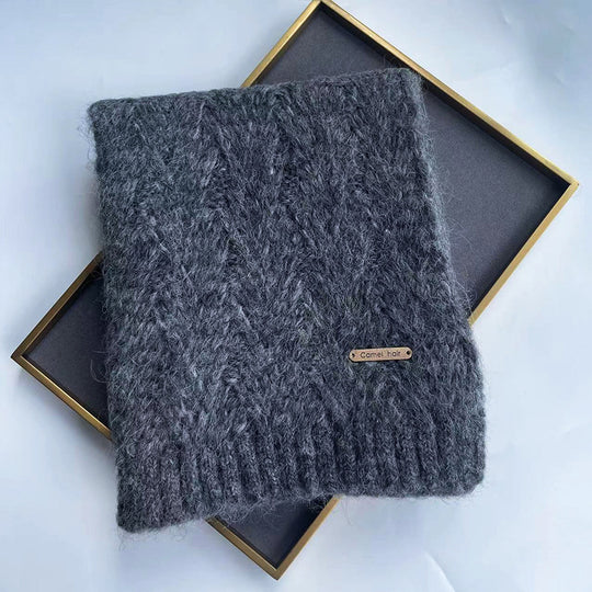 Strickschal mit Alpakawolle, 160x20 cm