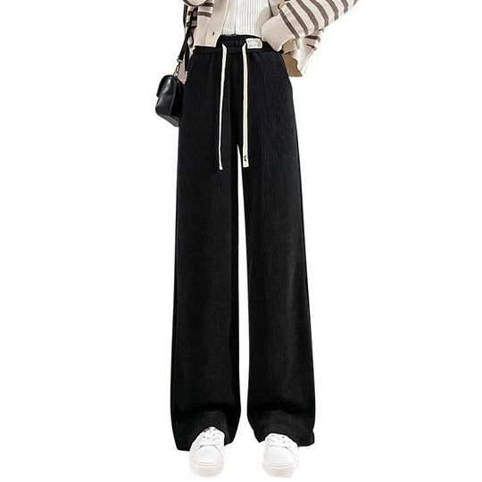 Schmale Chenille-Kordhose für Damen