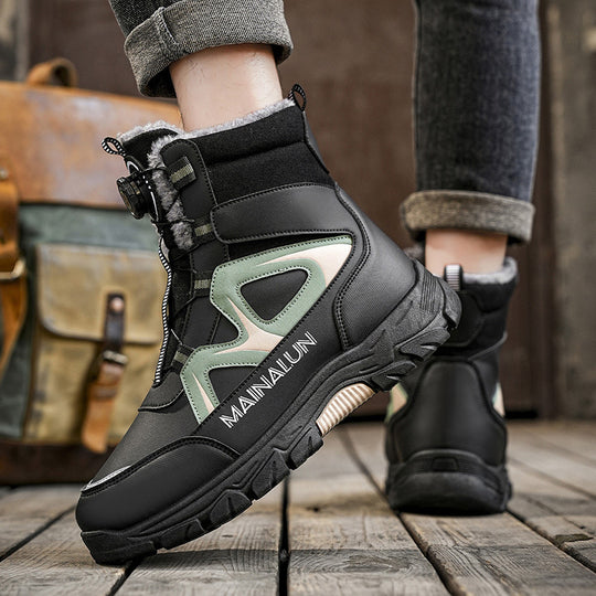 Robuste Herren-Winterstiefel mit Warmfutter