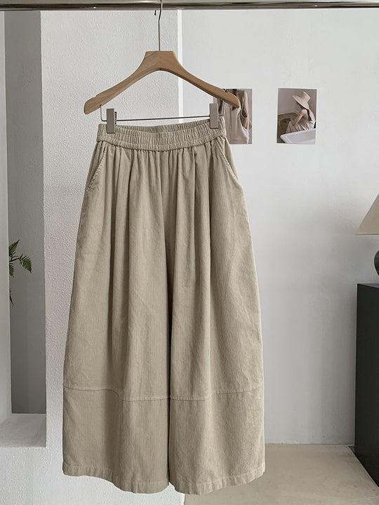 Vintage Kord-Ballonhose mit hohem Bund