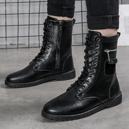 Modische Herren-Stiefel, gefüttert