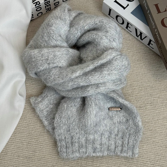 Strickschal aus Alpakawollmischung, 150x20 cm