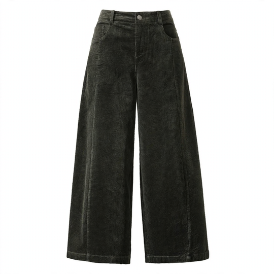 Kord-Hose in Kokon-Form, 7/8-Länge