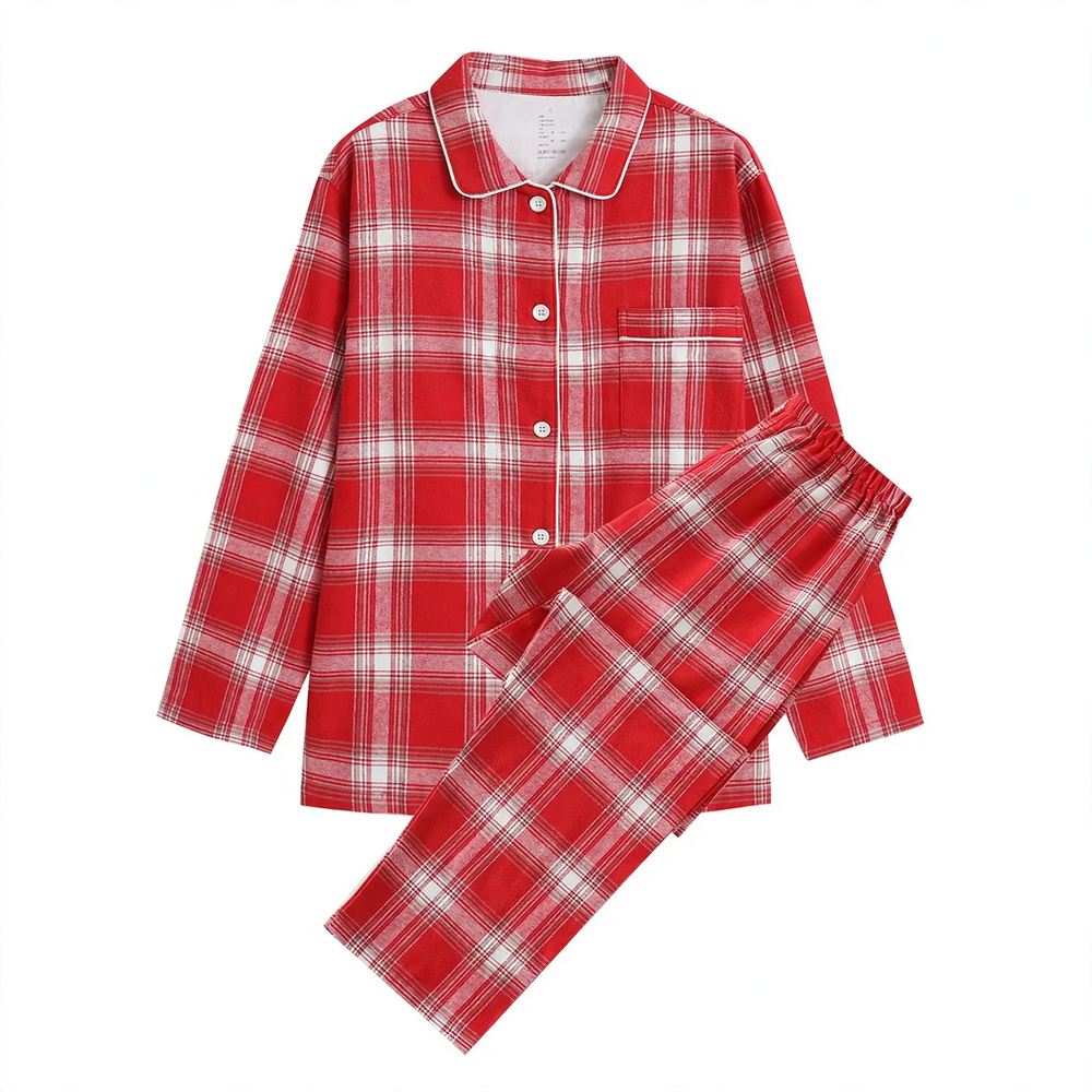 Baumwoll-Flanell-Schlafanzug im japanischen Stil