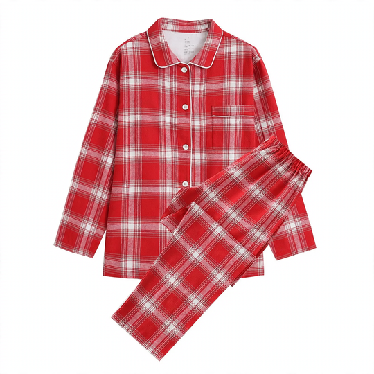 Baumwoll-Flanell-Schlafanzug im japanischen Stil