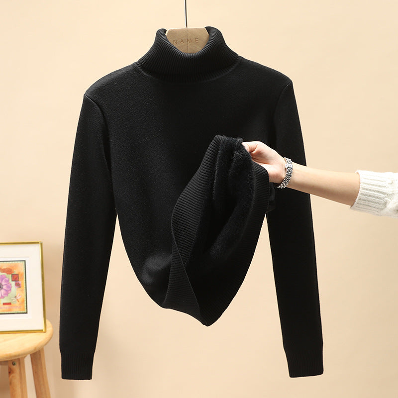 Herren-Rollkragenpullover, gefüttert, warm