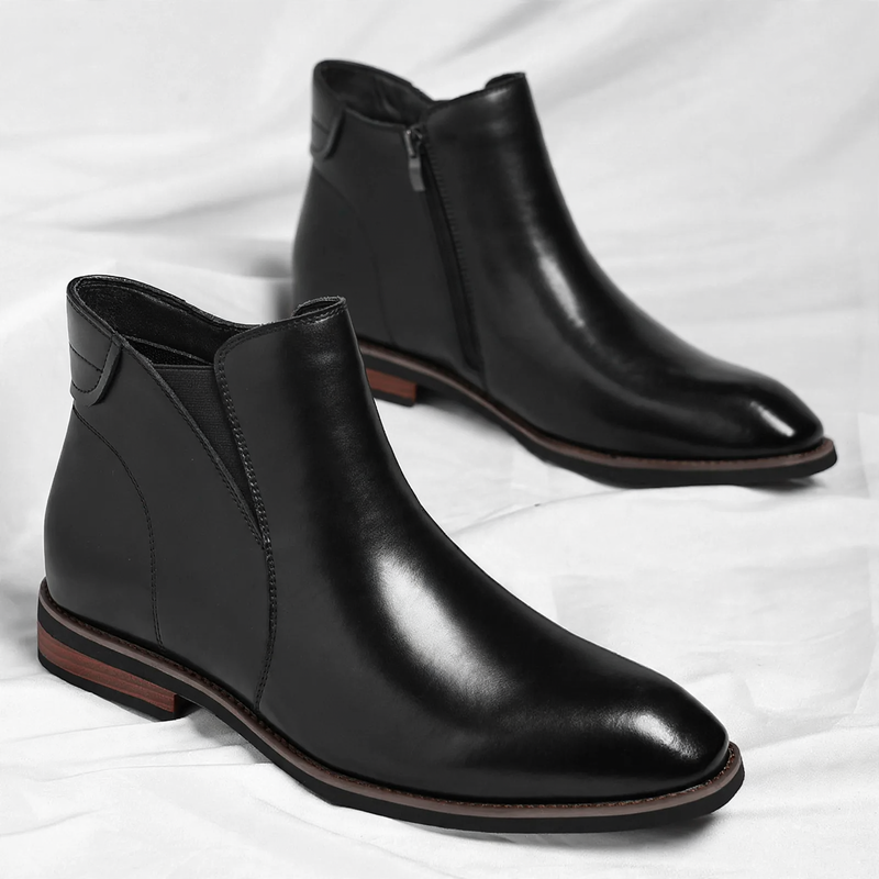 Gefütterte Chelsea-Stiefel mit Reißverschluss