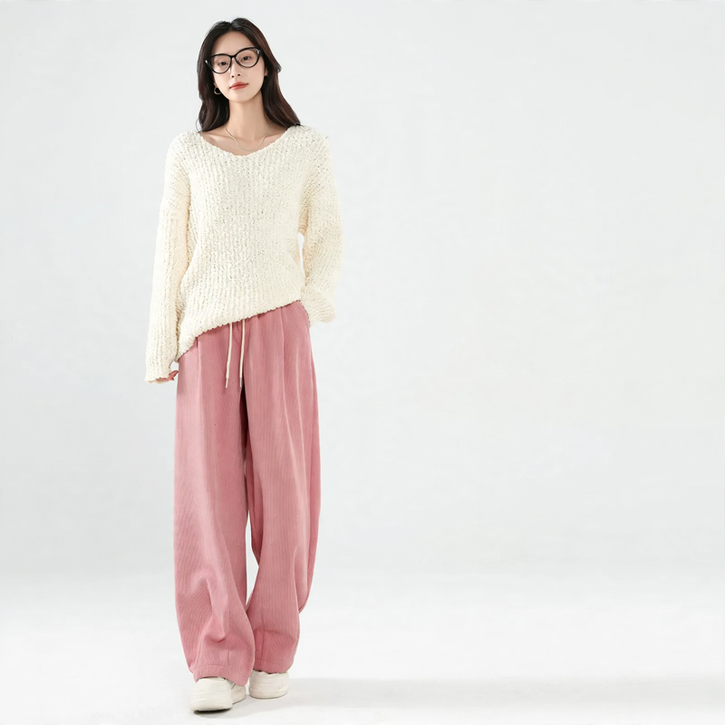 Gefütterte Cord-Freizeithose