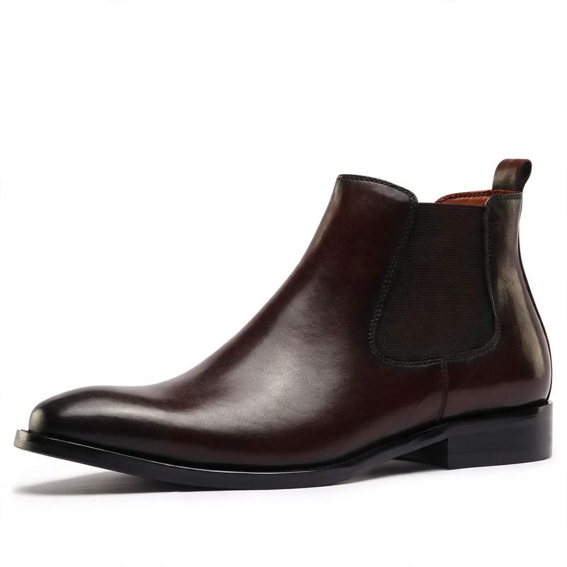 Chelsea-Stiefel für Herren aus echtem Leder