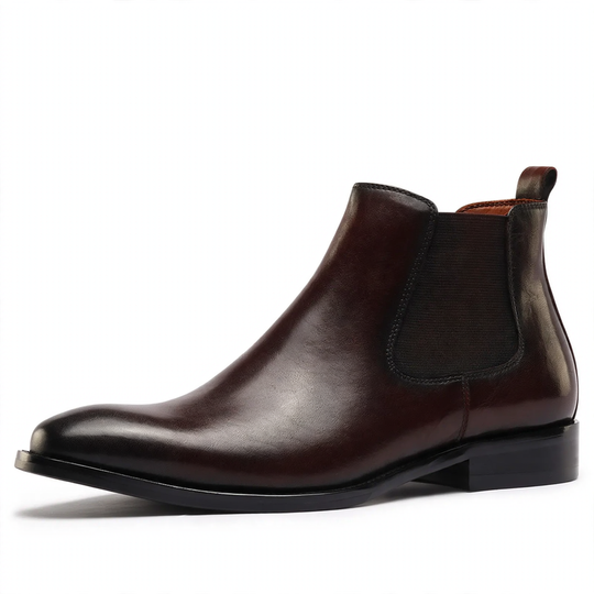 Chelsea-Stiefel für Herren aus echtem Leder
