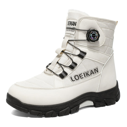 Gefütterte Herren-Winterstiefel, große Größen