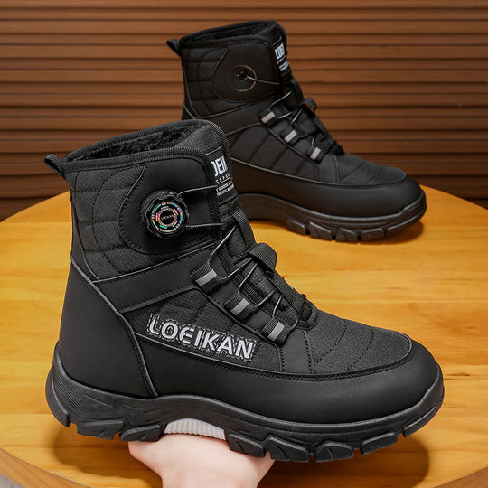 Gefütterte Herren-Winterstiefel, große Größen