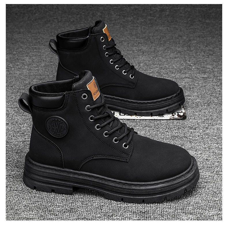 Herren Martin-Stiefel, Vintage-Stil, rutschfest