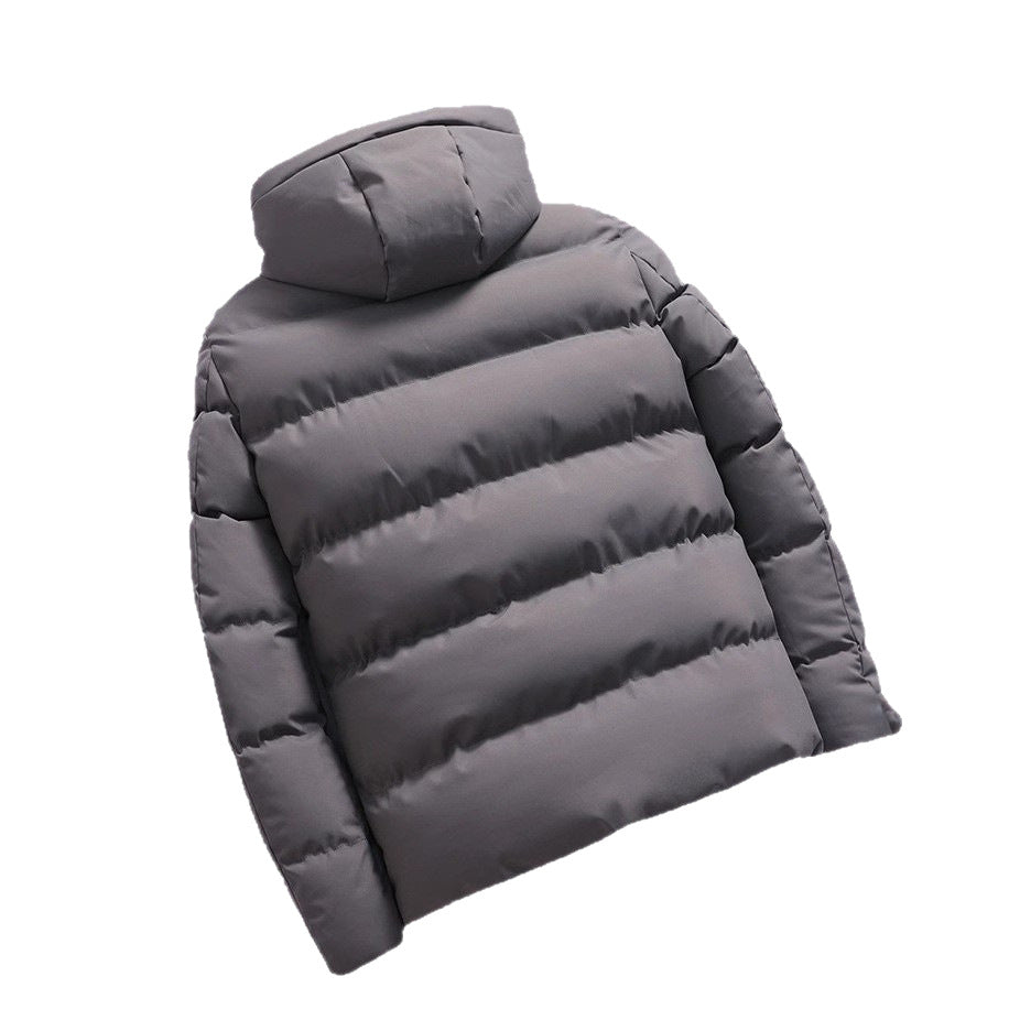 Herren-Steppjacke mit Kapuze, kurz