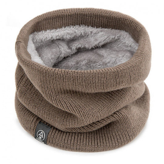 Gestrickter Schlauchschal, gefüttert