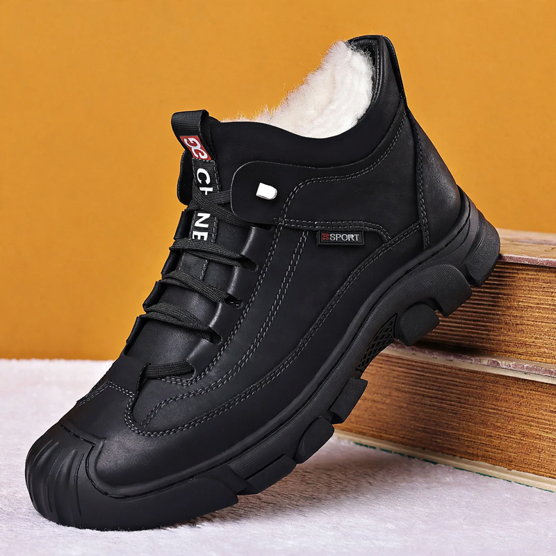 Gefütterte Herren-Stiefeletten, Winter-Freizeitschuhe