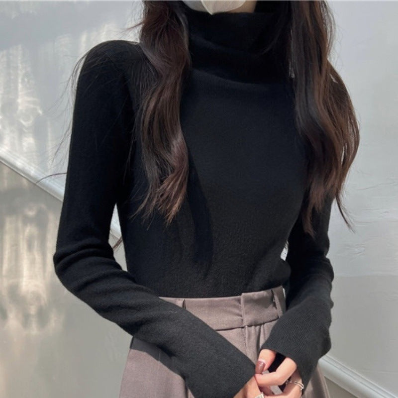 Damen Strickpullover, Rollkragen, körpernah
