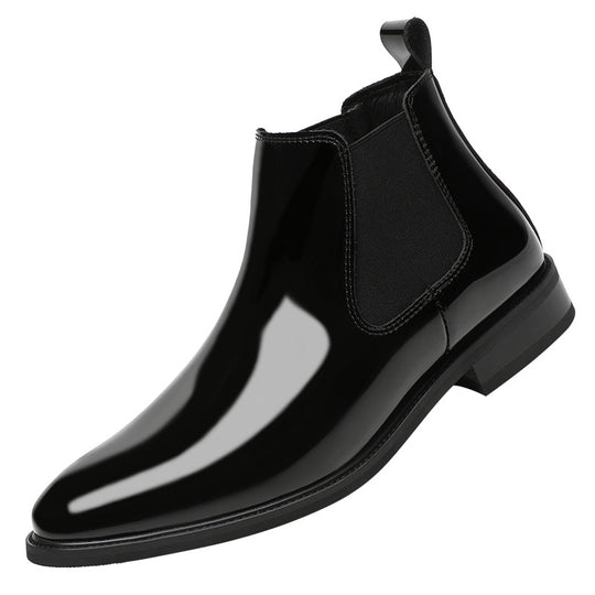 Herren Chelsea-Stiefel aus Leder mit optionaler Erhöhung