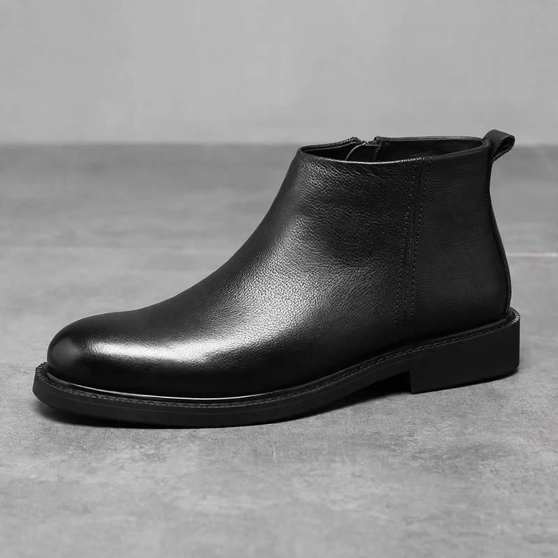 Herren Chelsea-Stiefel, europäischer Stil, rund