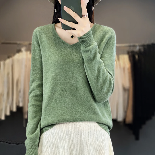 Damen-Strickpullover, Rundhals oder Stehkragen, langärmlig
