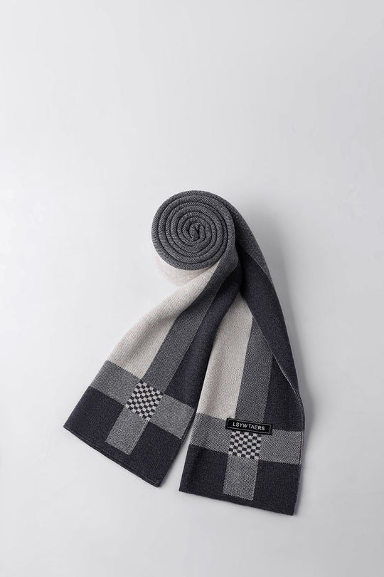 Herren-Strickschal, 195x28cm