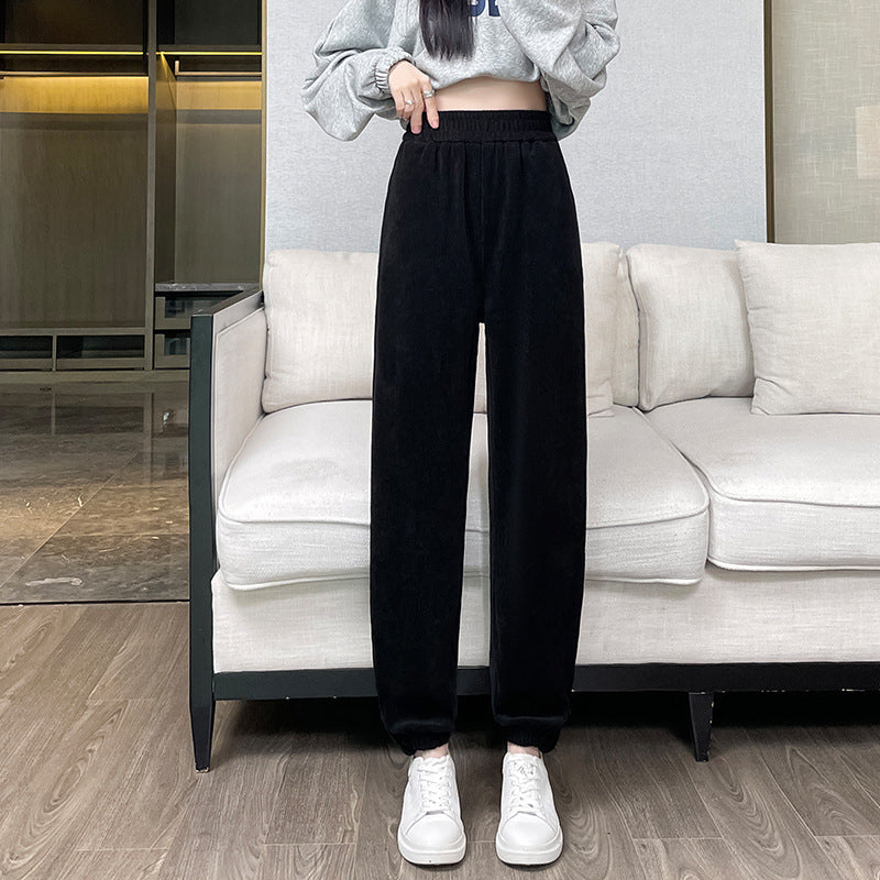 Damen-Cord-Cargohose, lässiger Schnitt