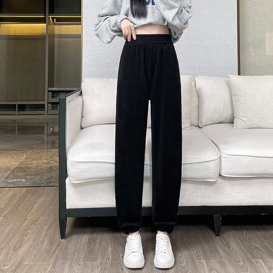 Damen-Cord-Cargohose, lässiger Schnitt