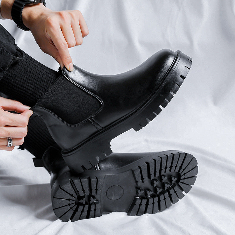 Klassische Herren Chelsea-Stiefel im britischen Stil