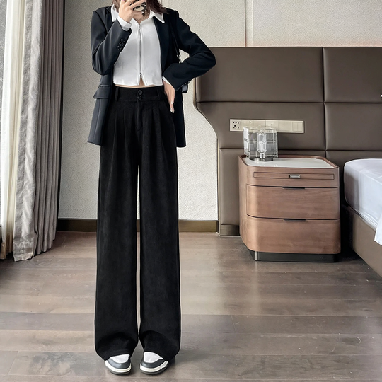 Damen-Cordhose im Business-Stil, gefüttert