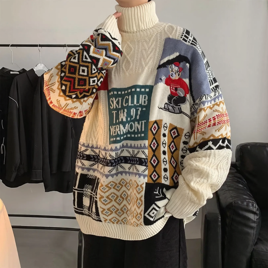 Warmer Strickpullover mit Rollkragen