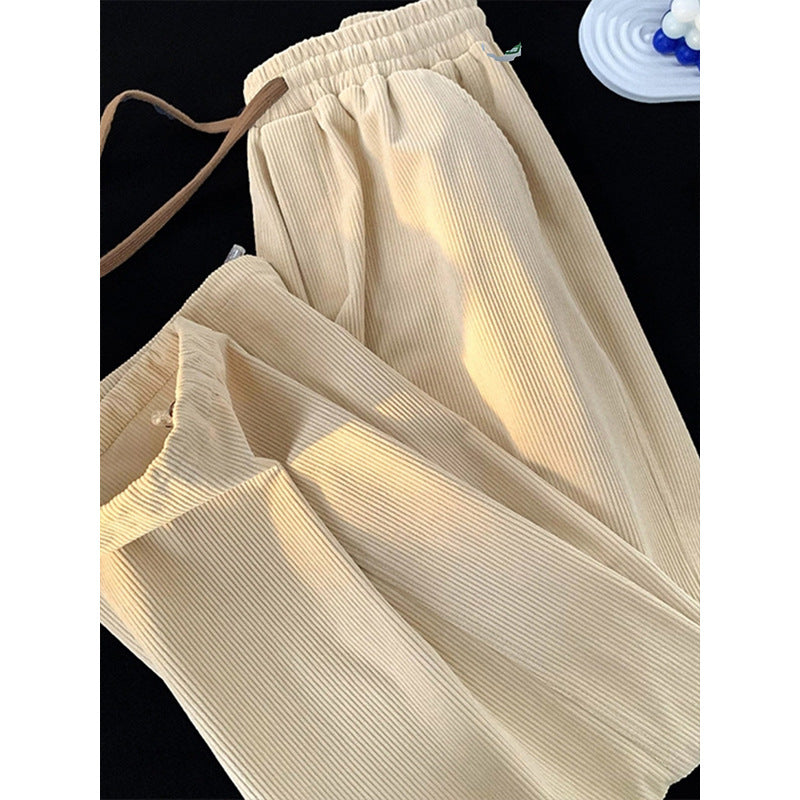 Kord-Freizeithose mit Kordelzug, gefüttert