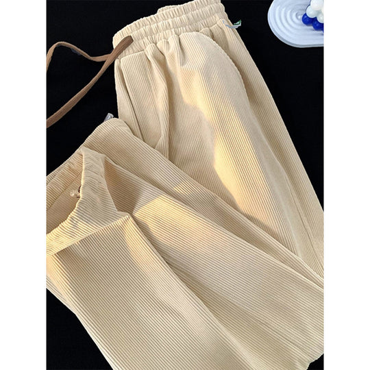 Kord-Freizeithose mit Kordelzug, gefüttert