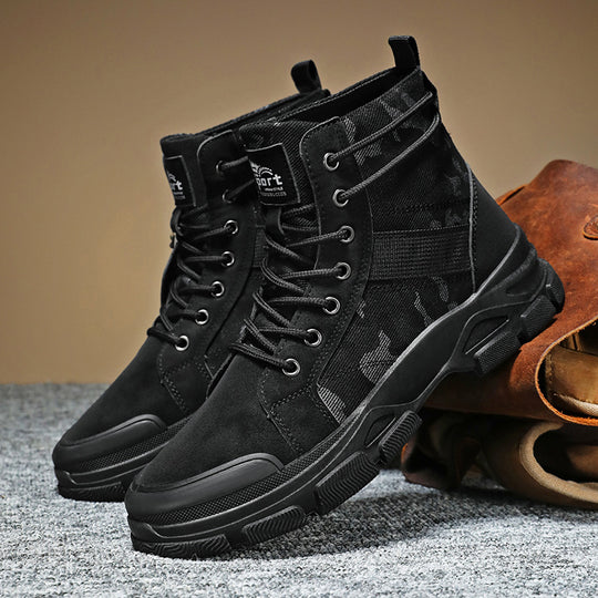 Herren-Arbeitsstiefel, Camouflage, rutschfest, robust