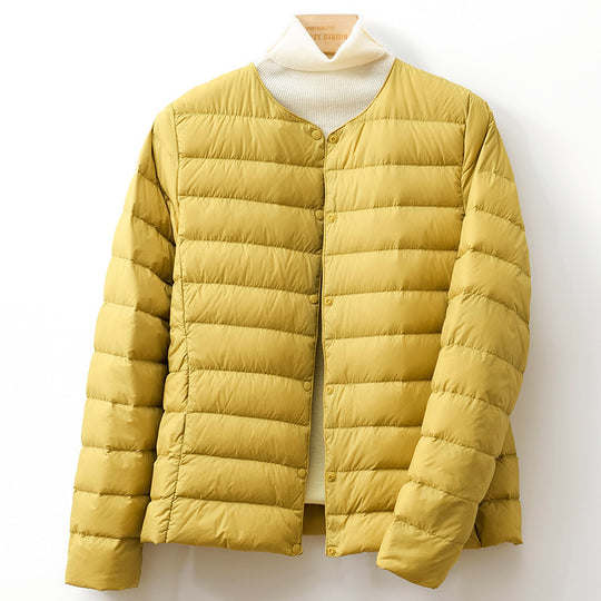 Leichte, kurze Daunenjacke als Unterzieher