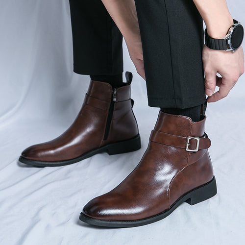 Herren-Stiefeletten mit Reißverschluss