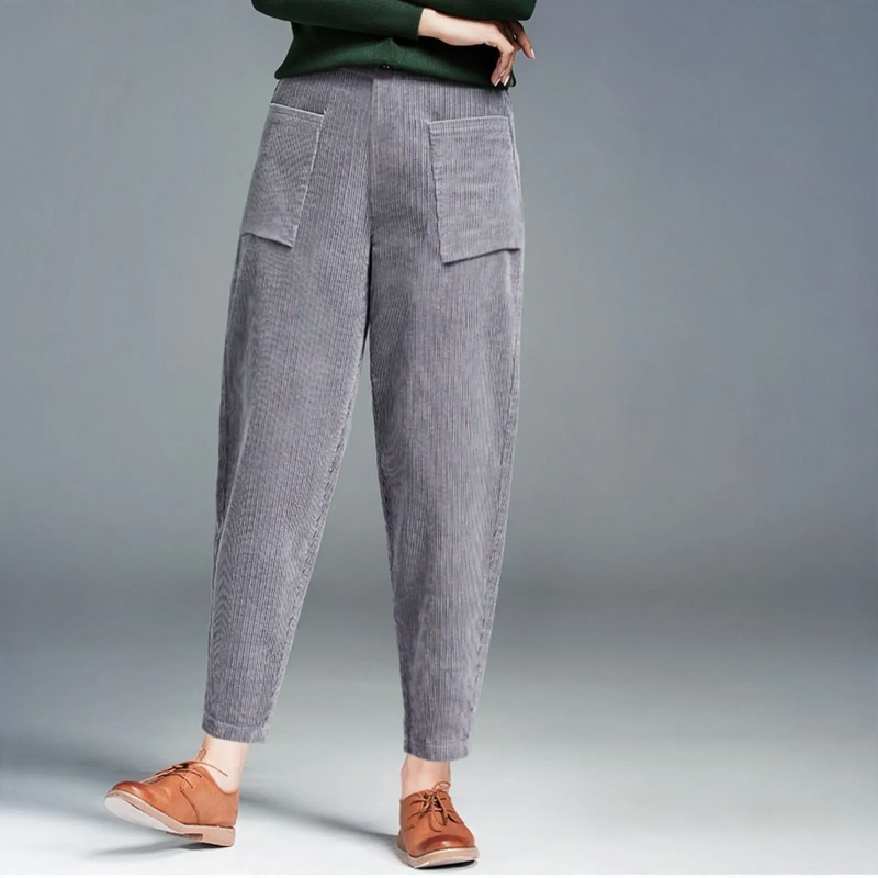 Damen-Cordhose im Harem-Stil