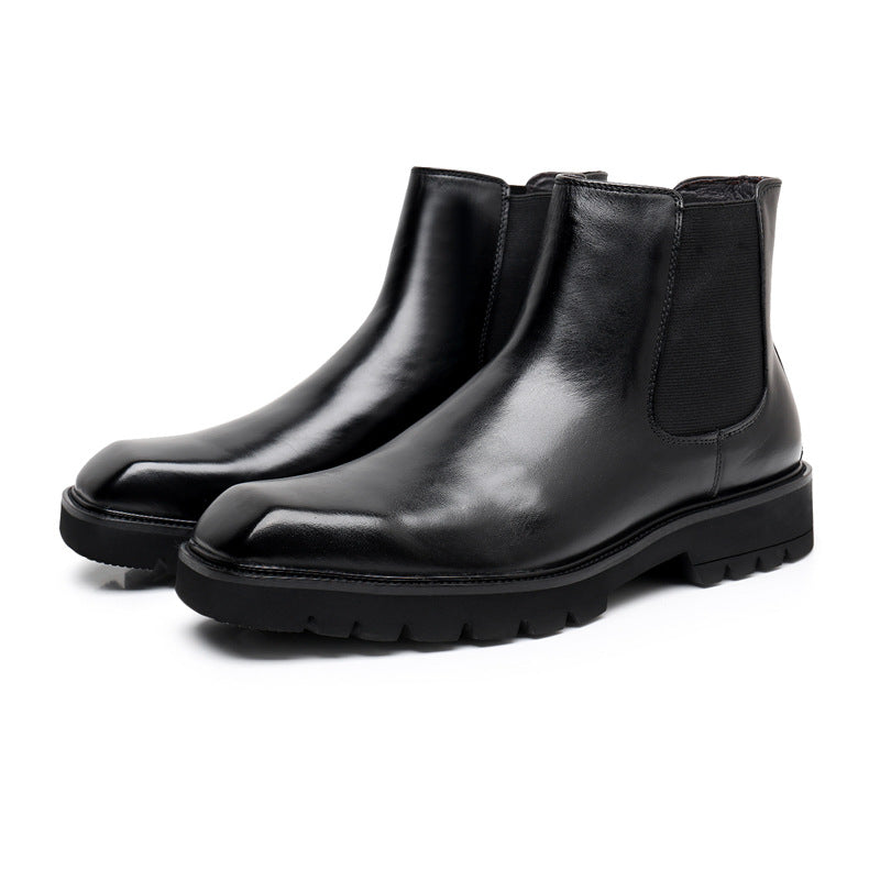Herren-Chelsea-Stiefel aus Leder, Business-Stil